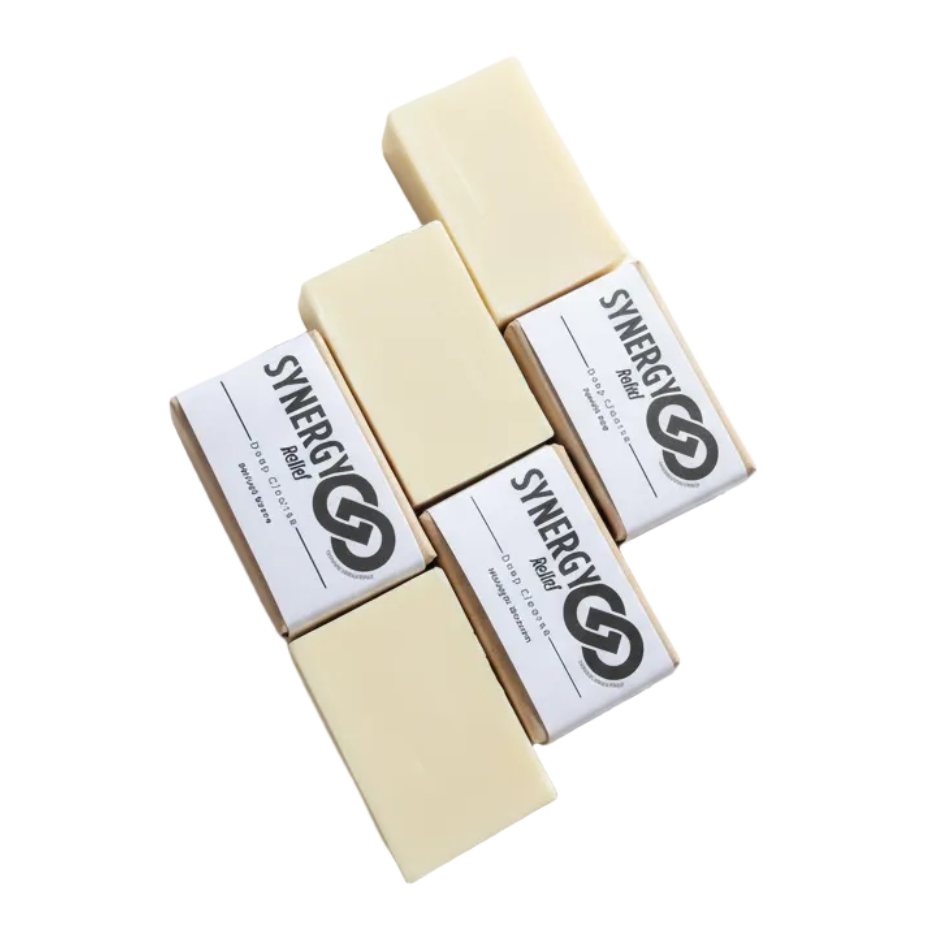 Edited cleansing bars image with a clean white background